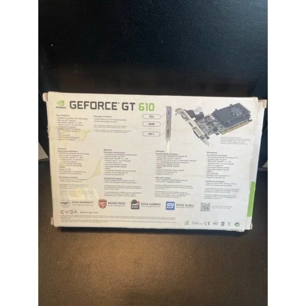 EVGA GeForce GT 610 2048MB DDR3, DVI, Mini-HDMI, Graphics Card (02G-P3-2617-KR)
